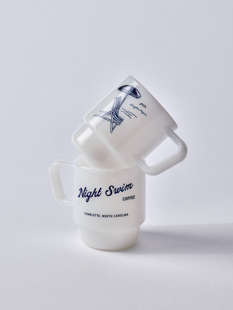 Milk Glass 8oz Mug (White)