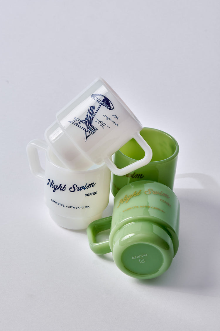 Milk Glass 8oz Mug (White)