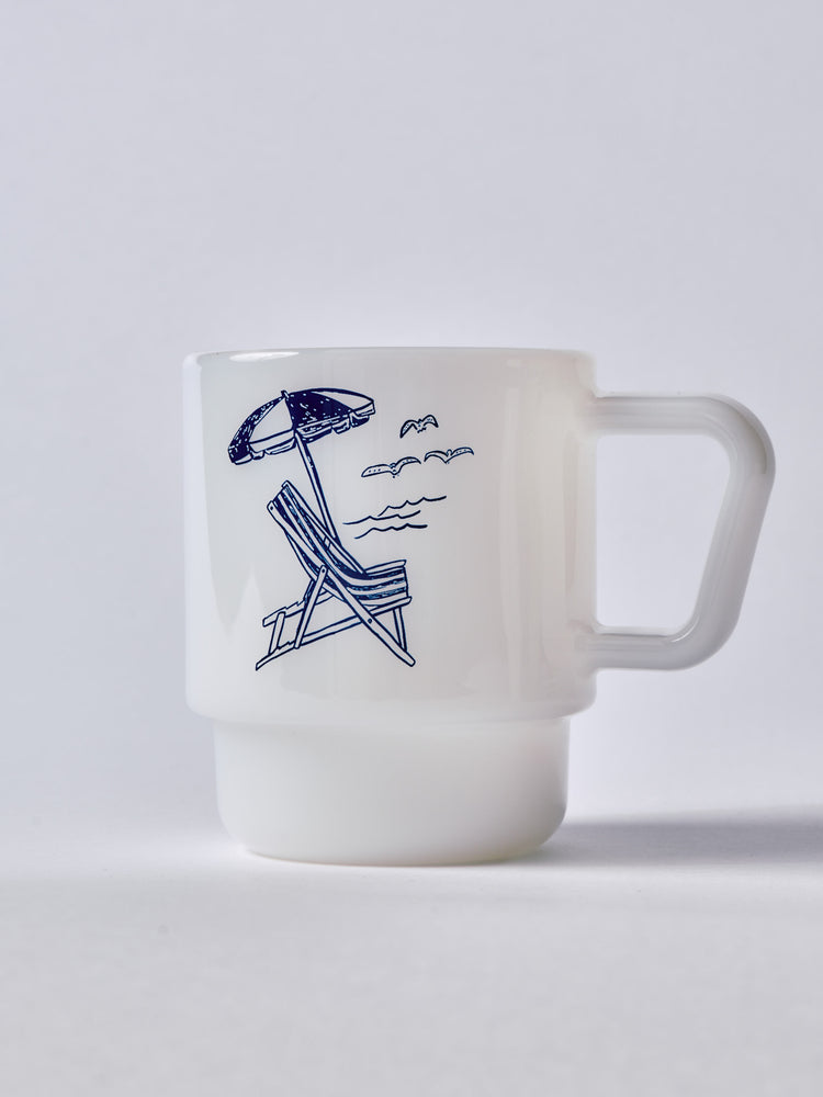 Milk Glass 8oz Mug (White)